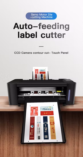 Qr Code Scan Servo Motor A3+ Auto Feeding Label Sheet Cutter Plotter