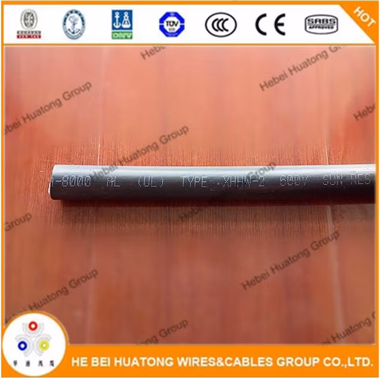 Aluminium-Baudraht der Serie 8000, UL-Typ Xhhw-2-Kabel, 600 V, 500 kcmil, Xhhw-Kupfer